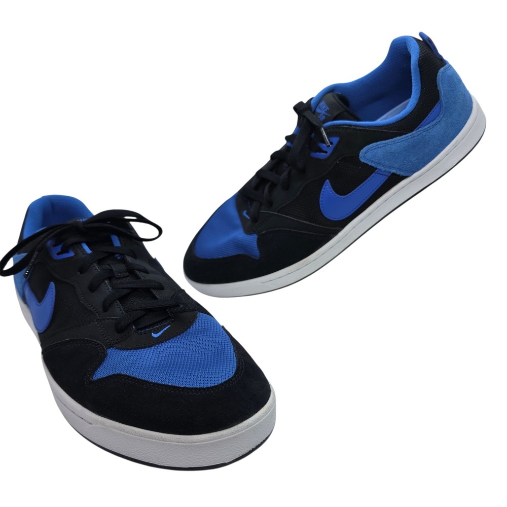 Nike SB Alleyoop Black Royal Blue Skate Shoes CJ0882-004 Mens Size 13